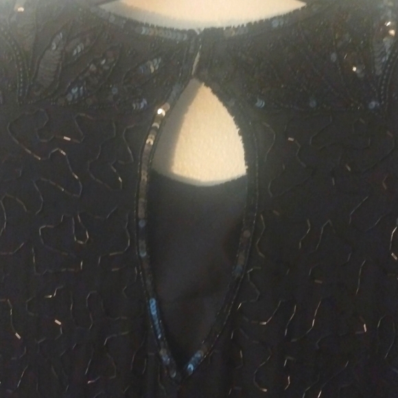 Pretty black sequin dress Size 22-24.  "Designs" by Lane Bryant - Picture 4 of 11